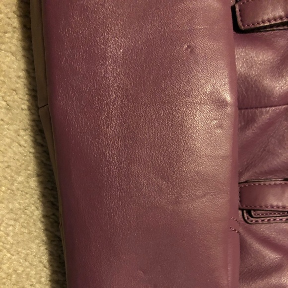 Coach purple leather handbag - Picture 4 of 6